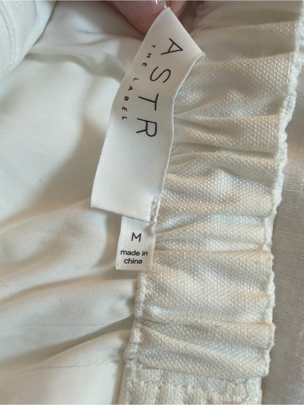 Astr White Strapless Belted Mini Dress with Front Zip - Picture 3 of 3